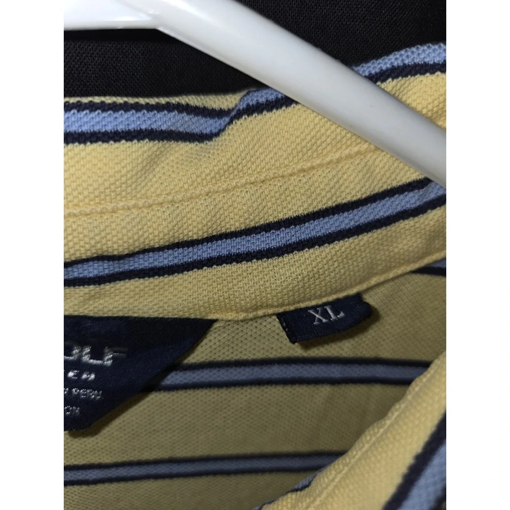 Ralph‎ Lauren Shirt Mens XLarge POLO GOLF wigwam golf Embroidered Sleeve Striped